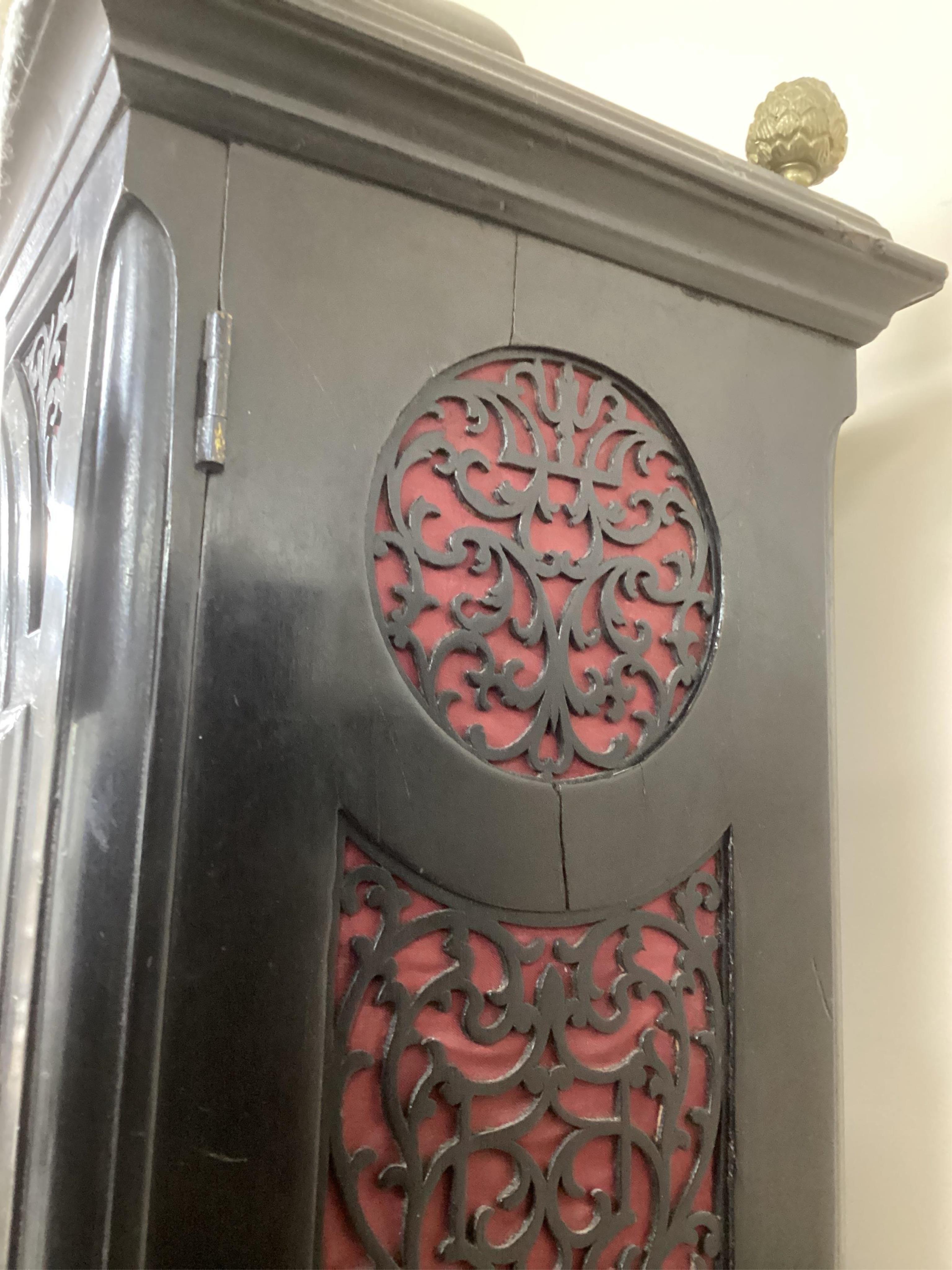 A George III double fusee ebonised bracket clock by John Fladgate, London